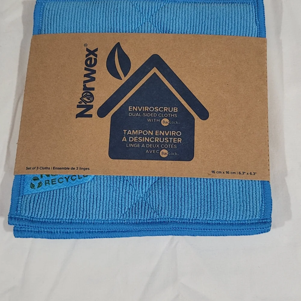 Norwex Blue‎ Enviroscrub Dual-Sided Cloth